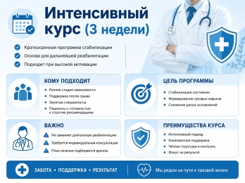 Реабилитация за 21 день в Вельске